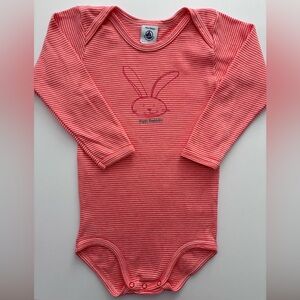 Petit Bateau 36M bunny long-sleeved onesie